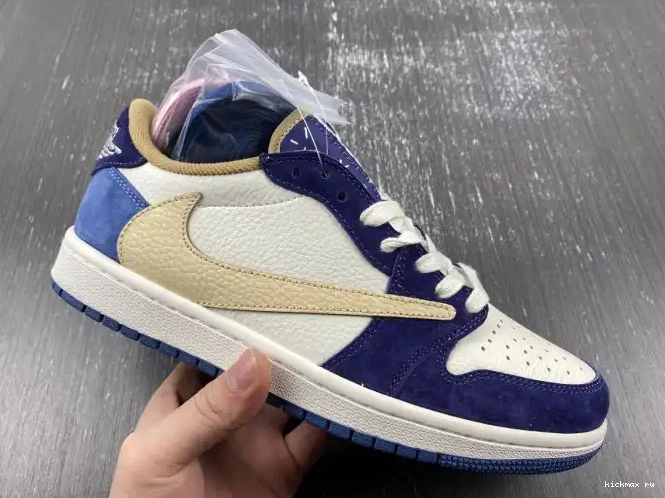 Rep MAX SCOTT X JORDAN 1 CUSTOM AIR TRAVIS DM7866-808 0605